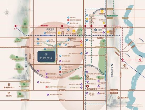 图为清韵阶庭区位示意图。主办方 供图 图为清韵阶庭区位示意图。主办方 供图