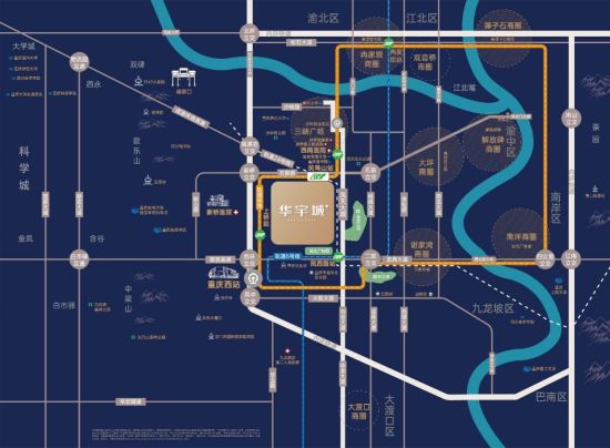 图为华宇城区位示意图。华宇 供图 图为华宇城区位示意图。华宇 供图
