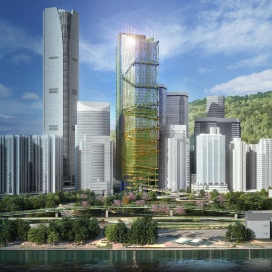 图为Taikoo Green Ribbon方案。 奥雅纳供图 图为Taikoo Green Ribbon方案。 奥雅纳供图