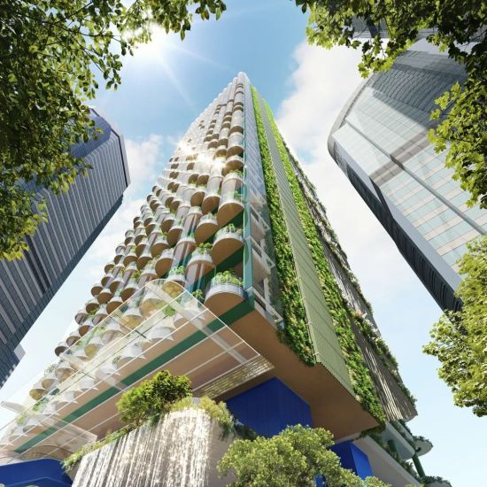 图为Taikoo Green Ribbon方案效果图。 奥雅纳供图 图为Taikoo Green Ribbon方案效果图。 奥雅纳供图
