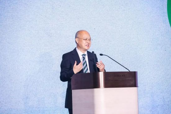 图为杜日生在论坛上作发言。 奥雅纳供图 图为杜日生在论坛上作发言。 奥雅纳供图