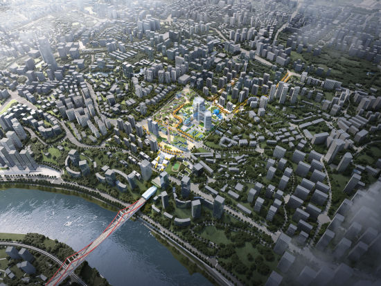 图为城市设计概念图。 江北区委宣传部供图 图为城市设计概念图。 江北区委宣传部供图