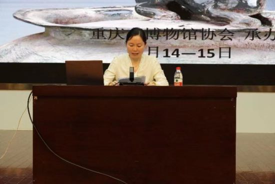 图为重庆中国三峡博物馆副馆长马玉霞。 衡元庆 摄 图为重庆中国三峡博物馆副馆长马玉霞。 衡元庆 摄