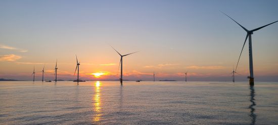 中国海装协鑫H15海上风电场。中国海装供图 中国海装协鑫H15海上风电场。中国海装供图