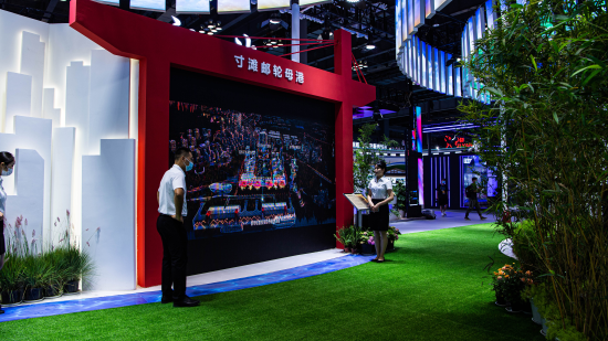 图为寸滩游轮母港展示区。 江于同 摄 图为寸滩游轮母港展示区。 江于同 摄