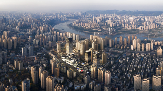 图为重庆华润中心实拍图。华润置地 供图 图为重庆华润中心实拍图。华润置地 供图