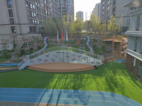 幼儿园实景图。百花幼儿园林语春风分园供图 幼儿园实景图。百花幼儿园林语春风分园供图