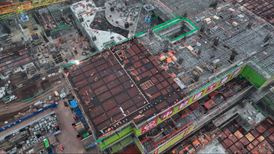 图为施工现场。受访单位供图。 图为施工现场。受访单位供图。