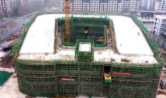 图为铜梁区青少年活动中心迁建项目主体结构完工。铜梁区融媒体中心供图 图为铜梁区青少年活动中心迁建项目主体结构完工。铜梁区融媒体中心供图