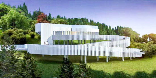 图为服务驿站效果图 中建科工供图 图为服务驿站效果图 中建科工供图