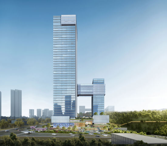 图为悦来中心效果图。 重庆悦瑞文化旅游发展有限公司供图 图为悦来中心效果图。 重庆悦瑞文化旅游发展有限公司供图