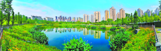 大渡口心湖公园 本版图片均由重庆市大渡口区委宣传部提供 大渡口心湖公园 本版图片均由重庆市大渡口区委宣传部提供