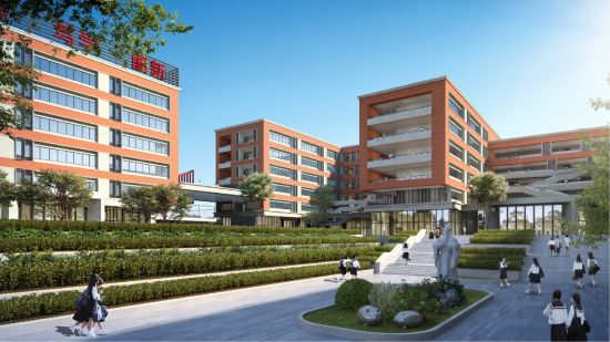 图为南校区庭院透视效果图。 渝高公司供图 图为南校区庭院透视效果图。 渝高公司供图