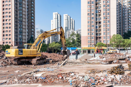 图为项目施工现场。 张霁雯 摄 图为项目施工现场。 张霁雯 摄