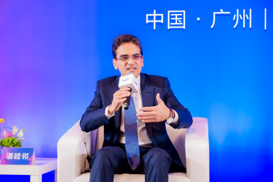 安利全球首席执行官潘睦邻接受采访 安利供图 安利全球首席执行官潘睦邻接受采访 安利供图