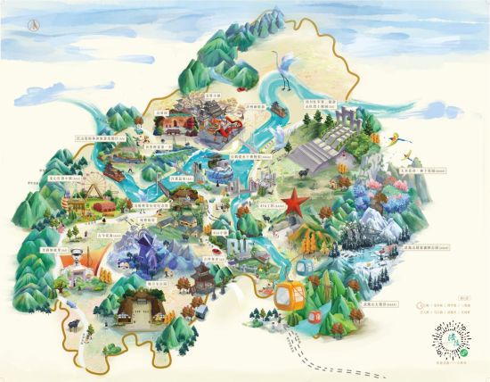 图为涪陵旅游线路示意图。涪陵区文旅委供图 图为涪陵旅游线路示意图。涪陵区文旅委供图
