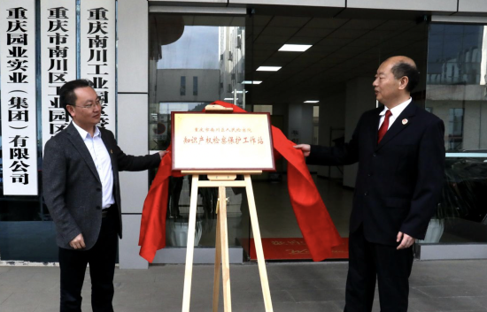 图为知识产权检察保护工作站授牌。 夏文永 摄 图为知识产权检察保护工作站授牌。 夏文永 摄