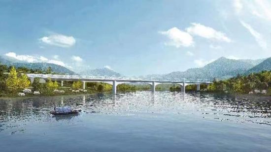 图为铜梁玄天湖双线大桥效果图。铜梁区委宣传部 供图 图为铜梁玄天湖双线大桥效果图。铜梁区委宣传部 供图