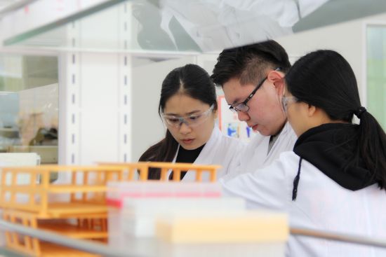 图为工作中的实验室研究员。 迪纳利供图 图为工作中的实验室研究员。 迪纳利供图