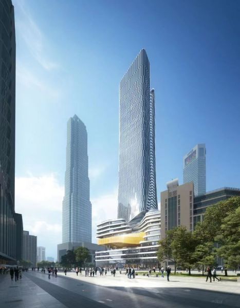 图为时尚文化城项目效果图。 图为时尚文化城项目效果图。
