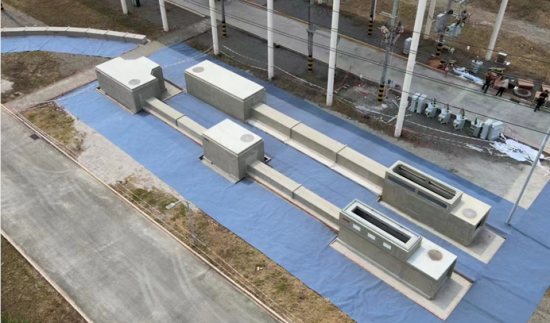 图为2023年国网重庆电力配网施工三年转型竞赛土建预制装配式产品展区。 游剑波 摄 图为2023年国网重庆电力配网施工三年转型竞赛土建预制装配式产品展区。 游剑波 摄