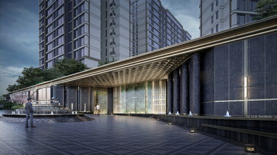 图为龙湖·江山颂都会之门。 龙湖·江山颂项目组供图 图为龙湖·江山颂都会之门。 龙湖·江山颂项目组供图