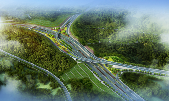 图为西桥头立交效果图。 重庆市市政院公司供图 图为西桥头立交效果图。 重庆市市政院公司供图