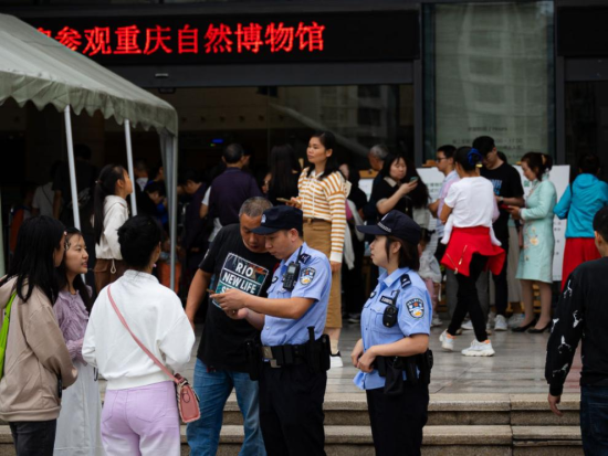 图为执勤现场。马林 摄 图为执勤现场。马林 摄