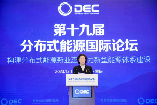 图为中国能源网董事长冯丽雯致辞。活动主办方供图 图为中国能源网董事长冯丽雯致辞。活动主办方供图