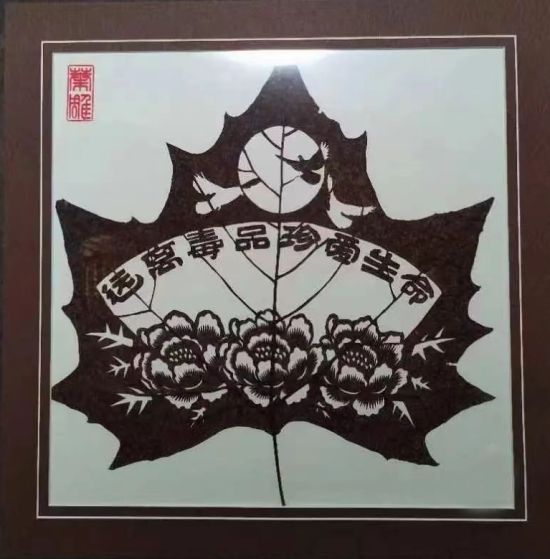 图为叶雕作品。重庆市未成年人强制隔离戒毒所供图 图为叶雕作品。重庆市未成年人强制隔离戒毒所供图