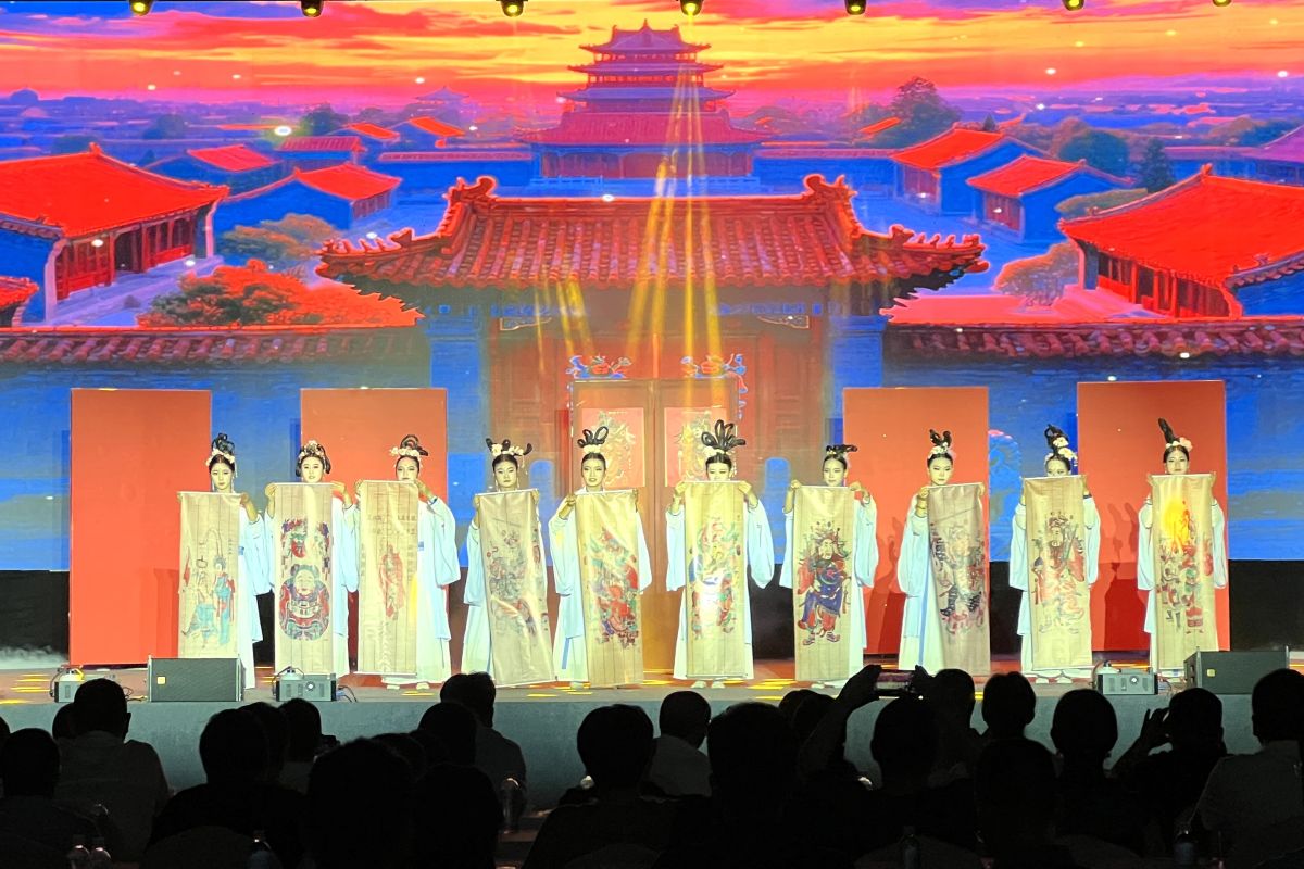 图为川渝东北边际地区中职学校艺术思政晚会现场。肖江川 摄 图为川渝东北边际地区中职学校艺术思政晚会现场。肖江川 摄