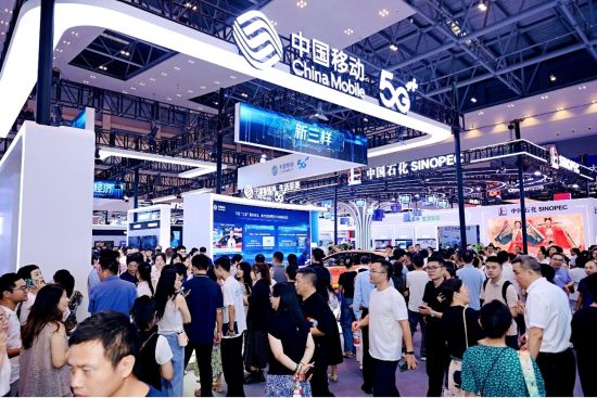 图为2025智博会中国移动展区。中国移动重庆公司供图 图为2025智博会中国移动展区。中国移动重庆公司供图