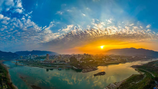 图为北碚城区全景。北碚区委宣传部 供图 图为北碚城区全景。北碚区委宣传部 供图