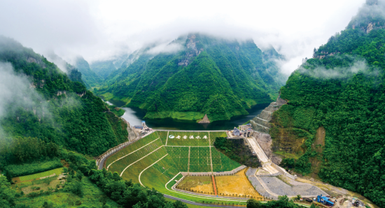 ͼΪǭ���Ͻ�Ϫˮ�⹤�̣��ٻ�������̽����������к���ˮ����ѯ���޹�˾ ��ͼ