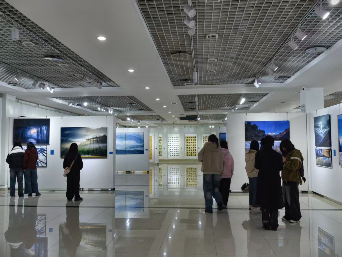 图为展览现场。重庆市文艺家活动中心供图 图为展览现场。重庆市文艺家活动中心供图