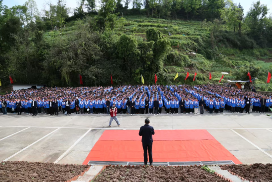 图为活动现场。忠县㽏井中学校 供图 图为活动现场。忠县㽏井中学校 供图