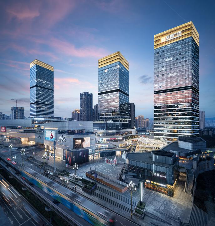 图为重庆华润中心实拍图。华润供图 图为重庆华润中心实拍图。华润供图