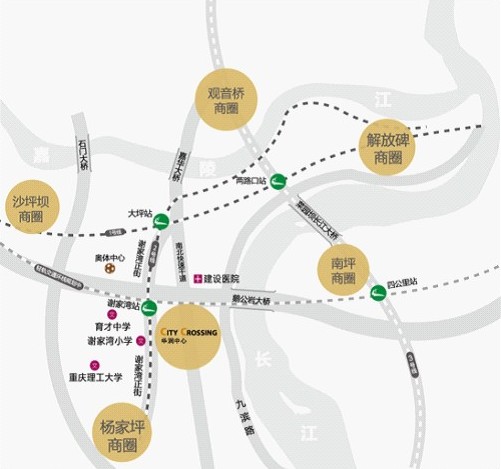 重庆华润中心区位图