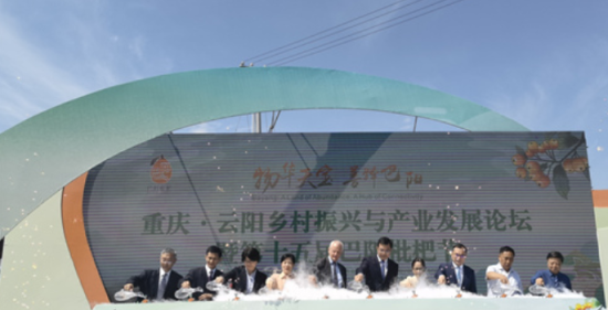 图为领导嘉宾共同启幕第十五届巴阳枇杷节。冉长军 摄 图为领导嘉宾共同启幕第十五届巴阳枇杷节。冉长军 摄