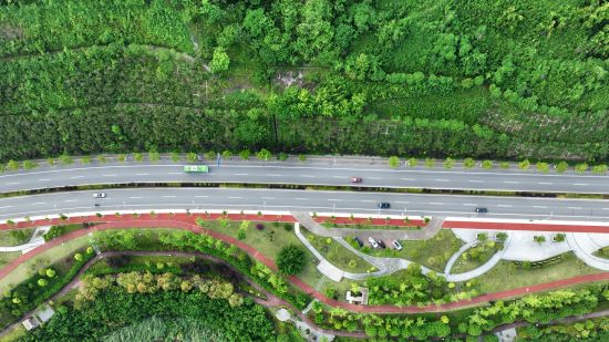 忠县交通干道沿线、江河库岸形成“绿带”。 忠县融媒体中心供图 忠县交通干道沿线、江河库岸形成“绿带”。 忠县融媒体中心供图