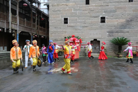 图为石柱土家族婚俗。石柱县委统战部供图 图为石柱土家族婚俗。石柱县委统战部供图