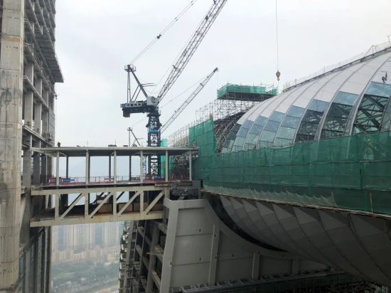 © Arup 结构缓冲区施工中 © Arup 结构缓冲区施工中