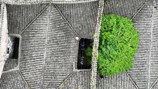 图为重庆市酉阳土家族苗族自治县龙潭古镇老屋高空俯拍。 陈碧生 摄 图为重庆市酉阳土家族苗族自治县龙潭古镇老屋高空俯拍。 陈碧生 摄