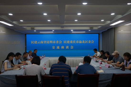 图为昆明市和渝北区两地民建组织开展“跨境物流产业发展的对策研究”的调研座谈会。 渝北区委统战部供图 图为昆明市和渝北区两地民建组织开展“跨境物流产业发展的对策研究”的调研座谈会。 渝北区委统战部供图
