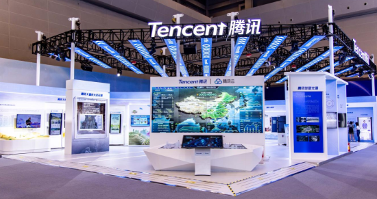 图为智博会腾讯展区。腾讯 供图 图为智博会腾讯展区。腾讯 供图