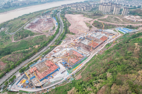 A06-7号地块航拍图。 中建科工供图 A06-7号地块航拍图。 中建科工供图