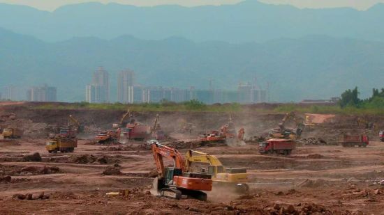 图为工地现场。铜梁区委宣传部供图 图为工地现场。铜梁区委宣传部供图