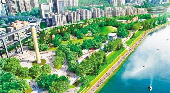 珊瑚公园效果图。重庆市住房城乡建委供图 珊瑚公园效果图。重庆市住房城乡建委供图