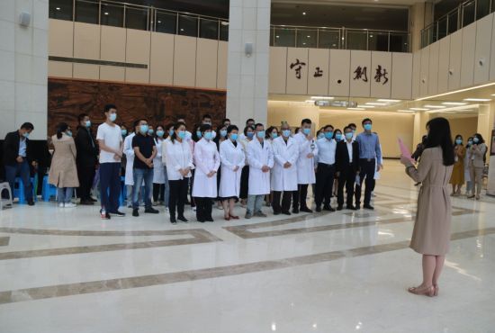图为义诊活动前的动员会。 渝北区委统战部 供图 图为义诊活动前的动员会。 渝北区委统战部 供图