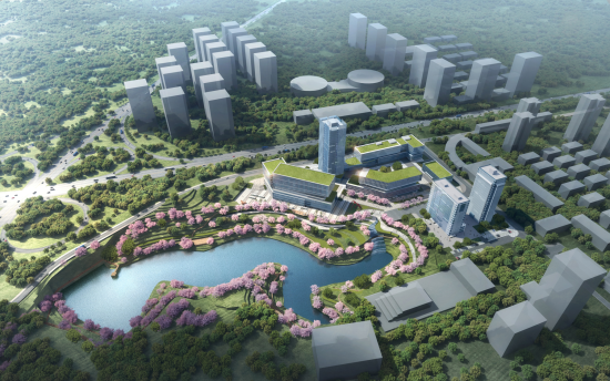 图为环湖企业公园二期效果图。 渝兴公司供图 图为环湖企业公园二期效果图。 渝兴公司供图